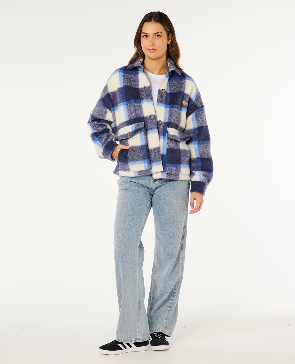 Cala Nights Check Jacket - Blue - Catani Clothing