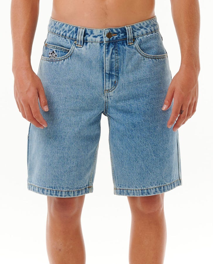 Super Computer Denim Walkshort - Washed Blue - Catani Clothing