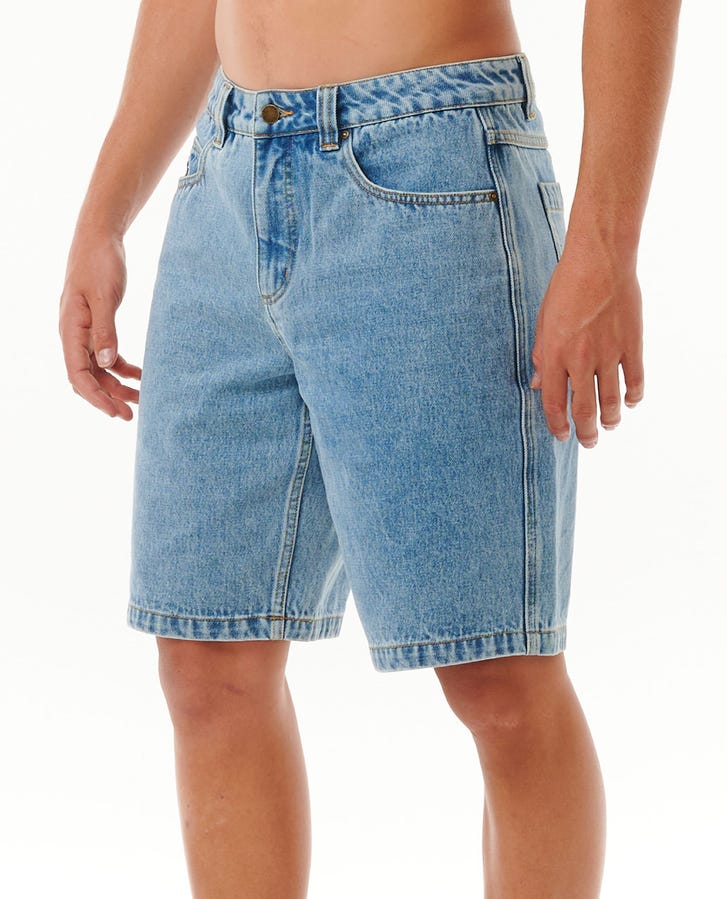 Super Computer Denim Walkshort - Washed Blue - Catani Clothing