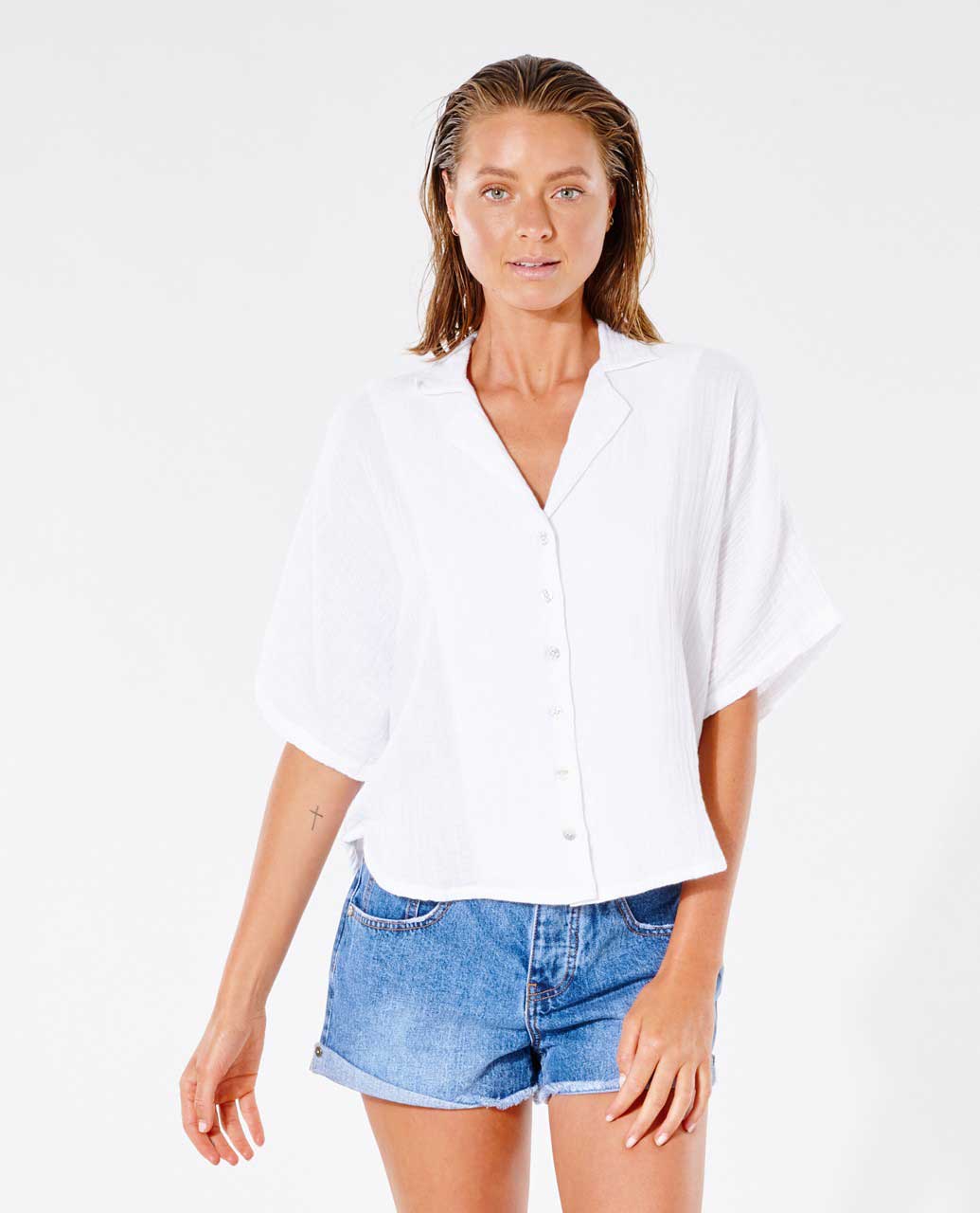 Premium Surf SS Shirt - White - Catani Clothing