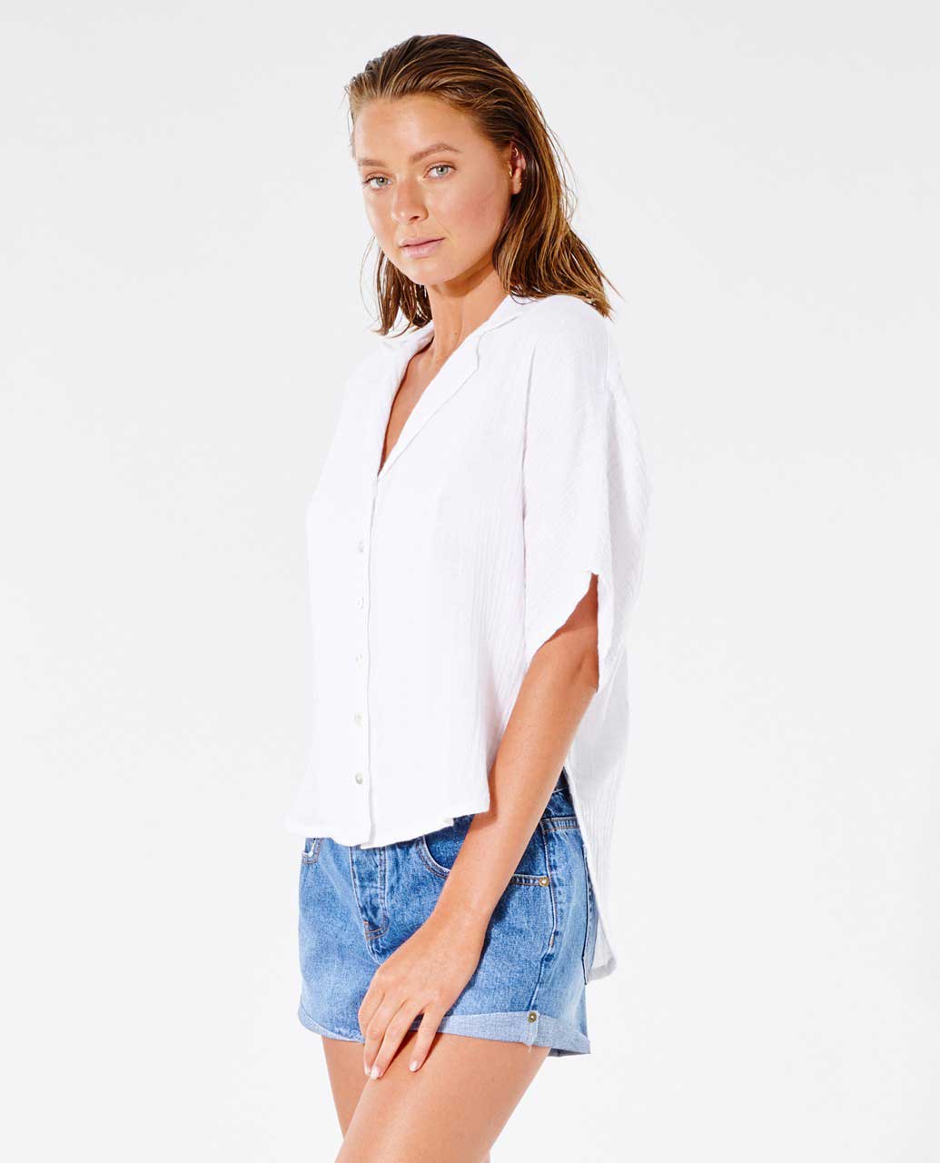 Premium Surf SS Shirt - White