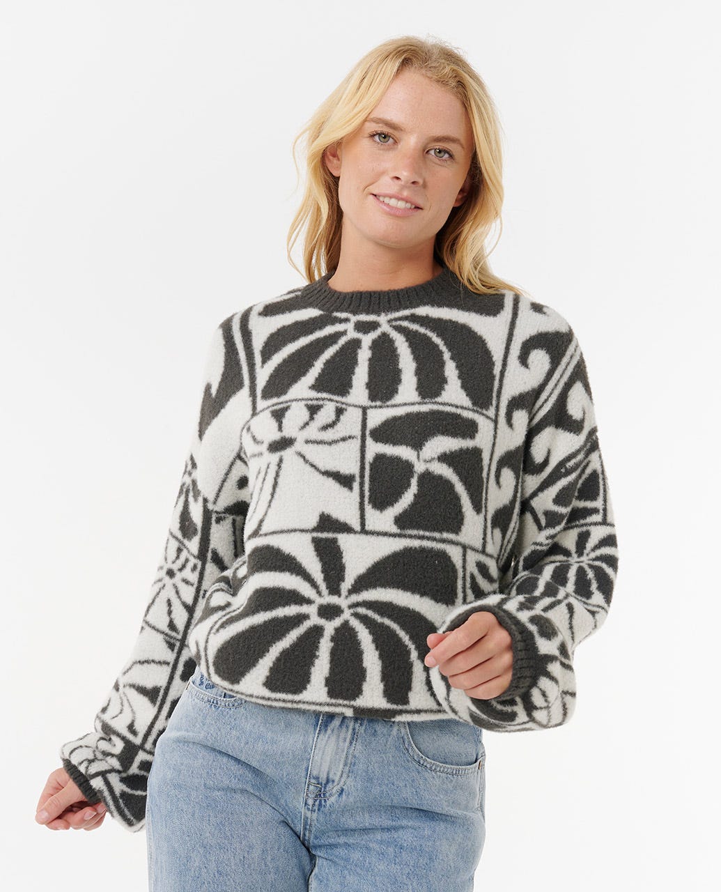 Artist of The Search - Ty Williams Jacquard Crew - Black