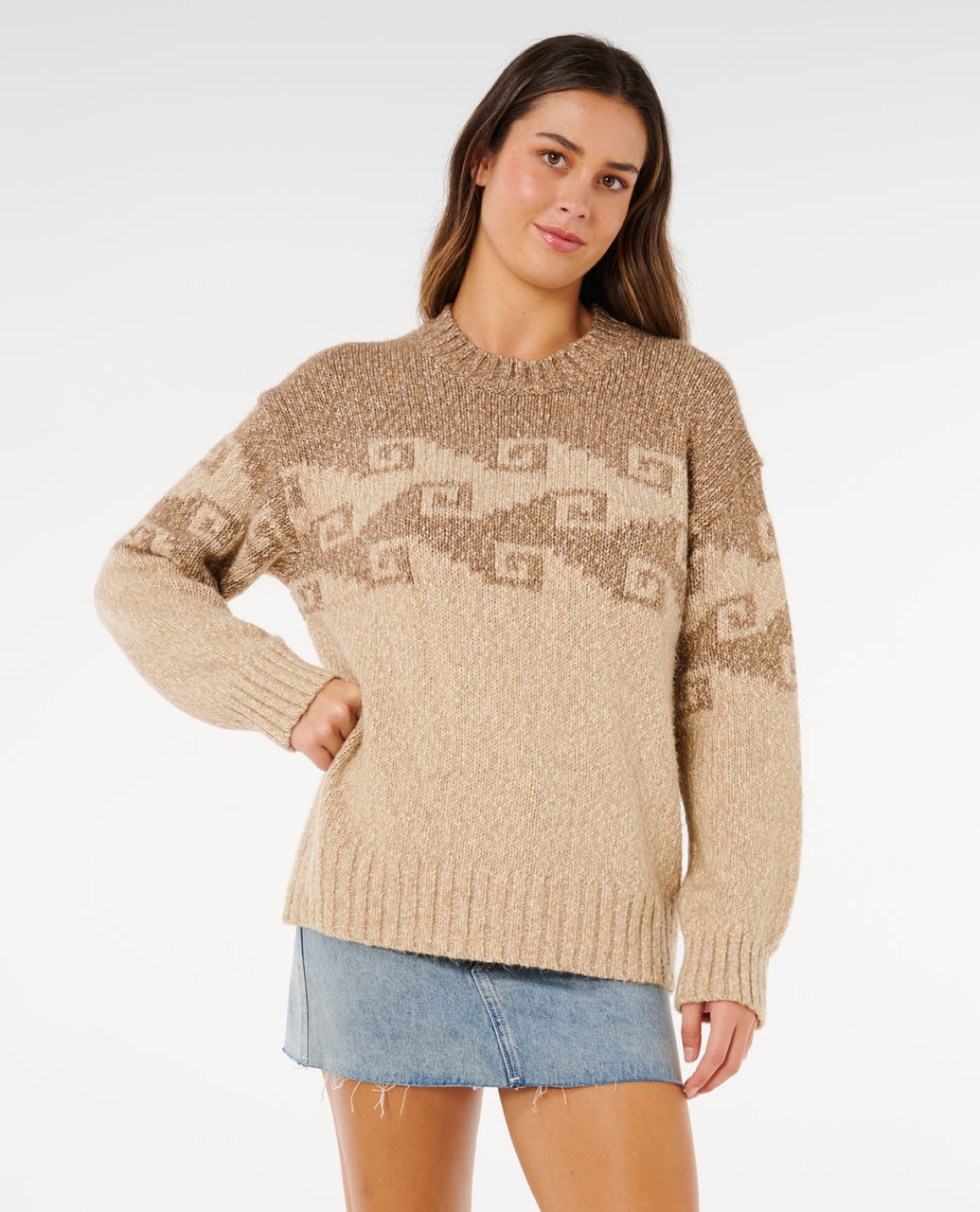 Pacific Coast Sweater - Brown - Catani Clothing