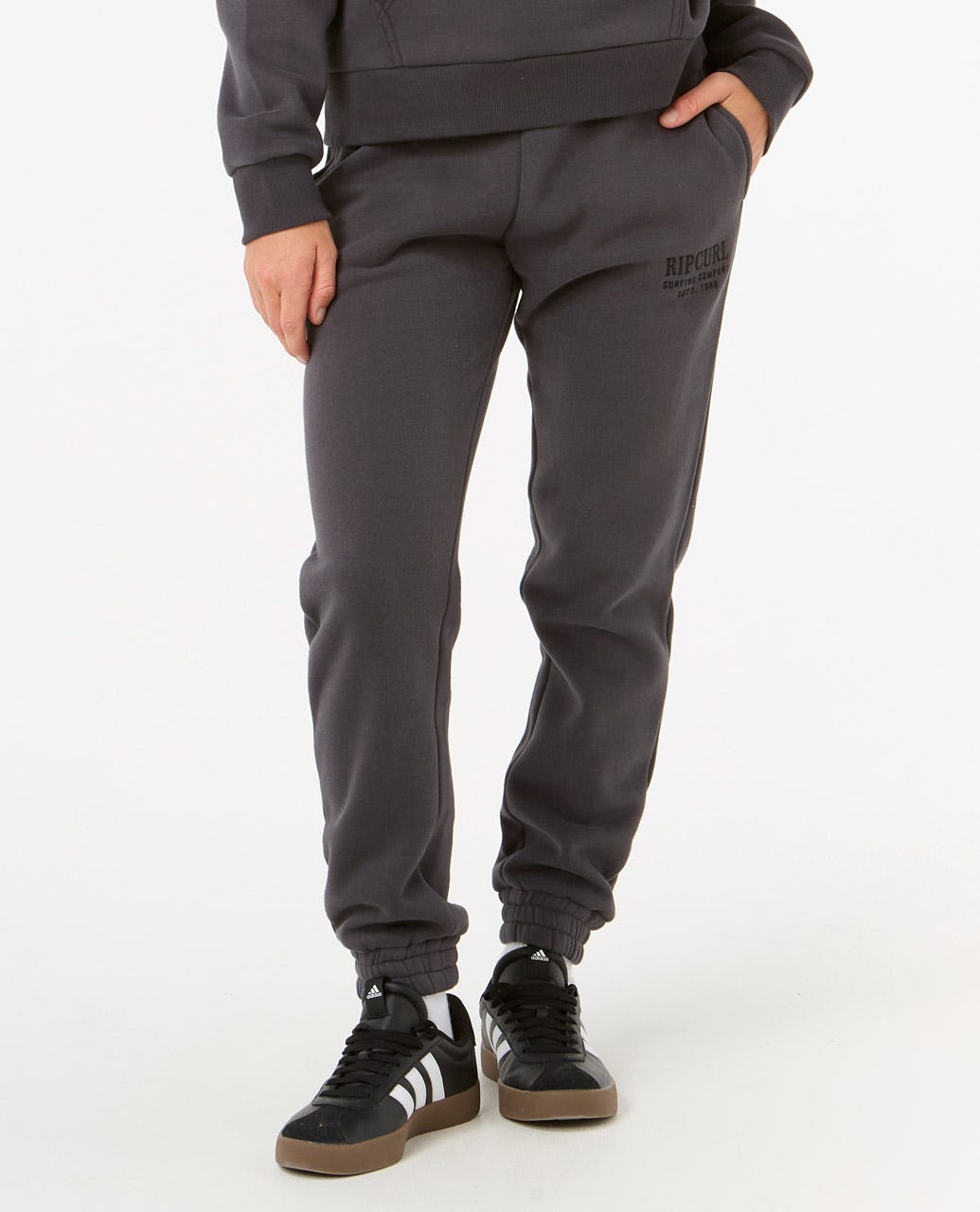 Surf Staple Trackpant - Washed Black