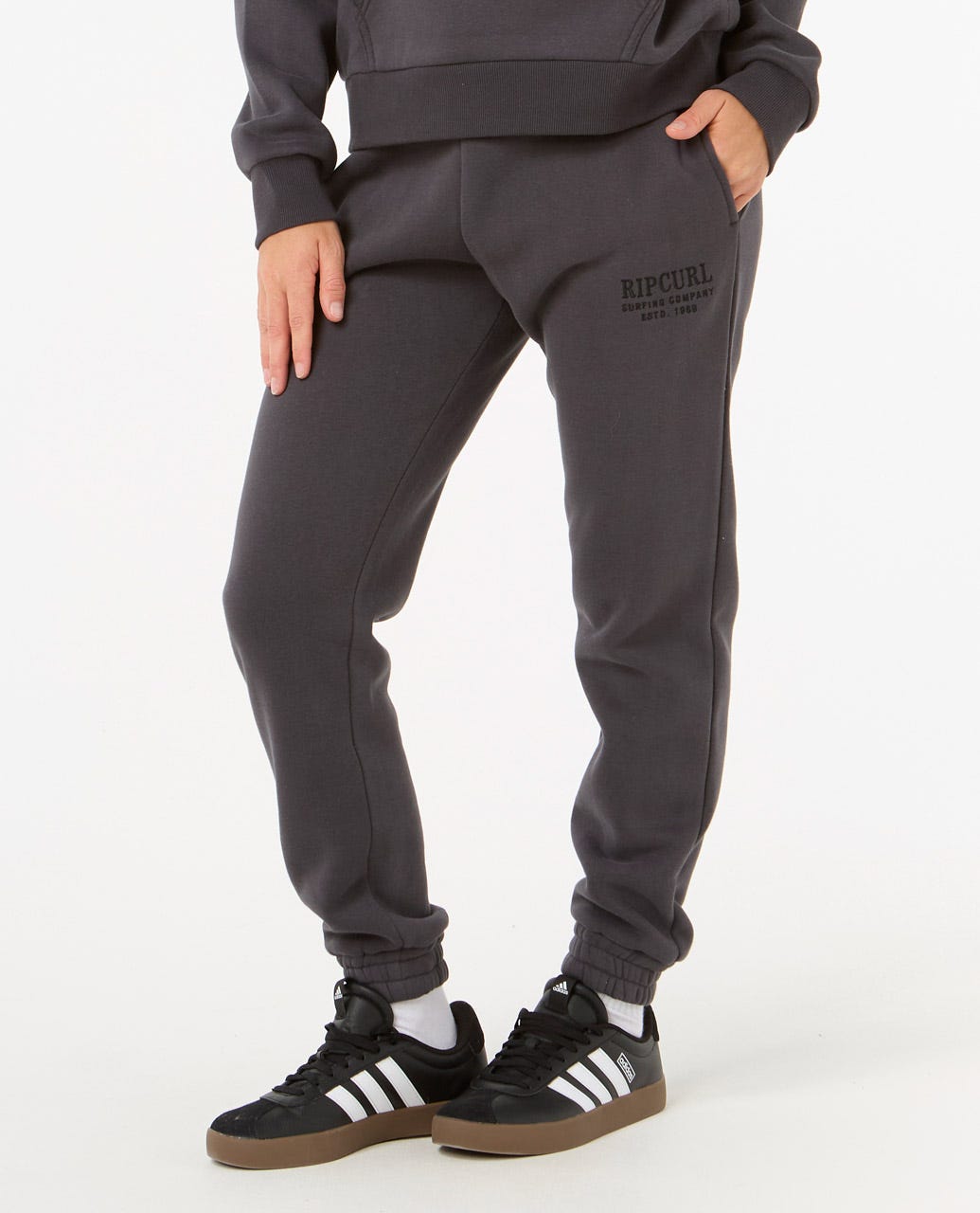 Surf Staple Trackpant - Washed Black