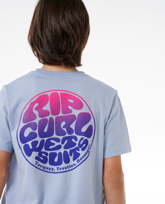 Kids Wetsuit Icon Tee - Spray Blue