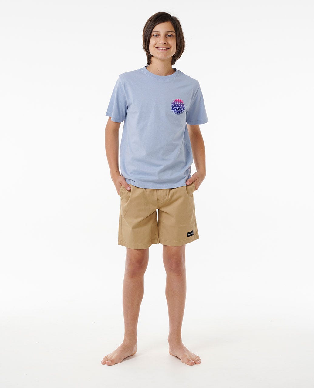 Kids Wetsuit Icon Tee - Spray Blue