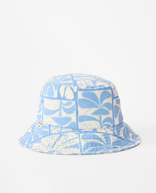 Mixed UPF Bucket Hat - Blue / Natural