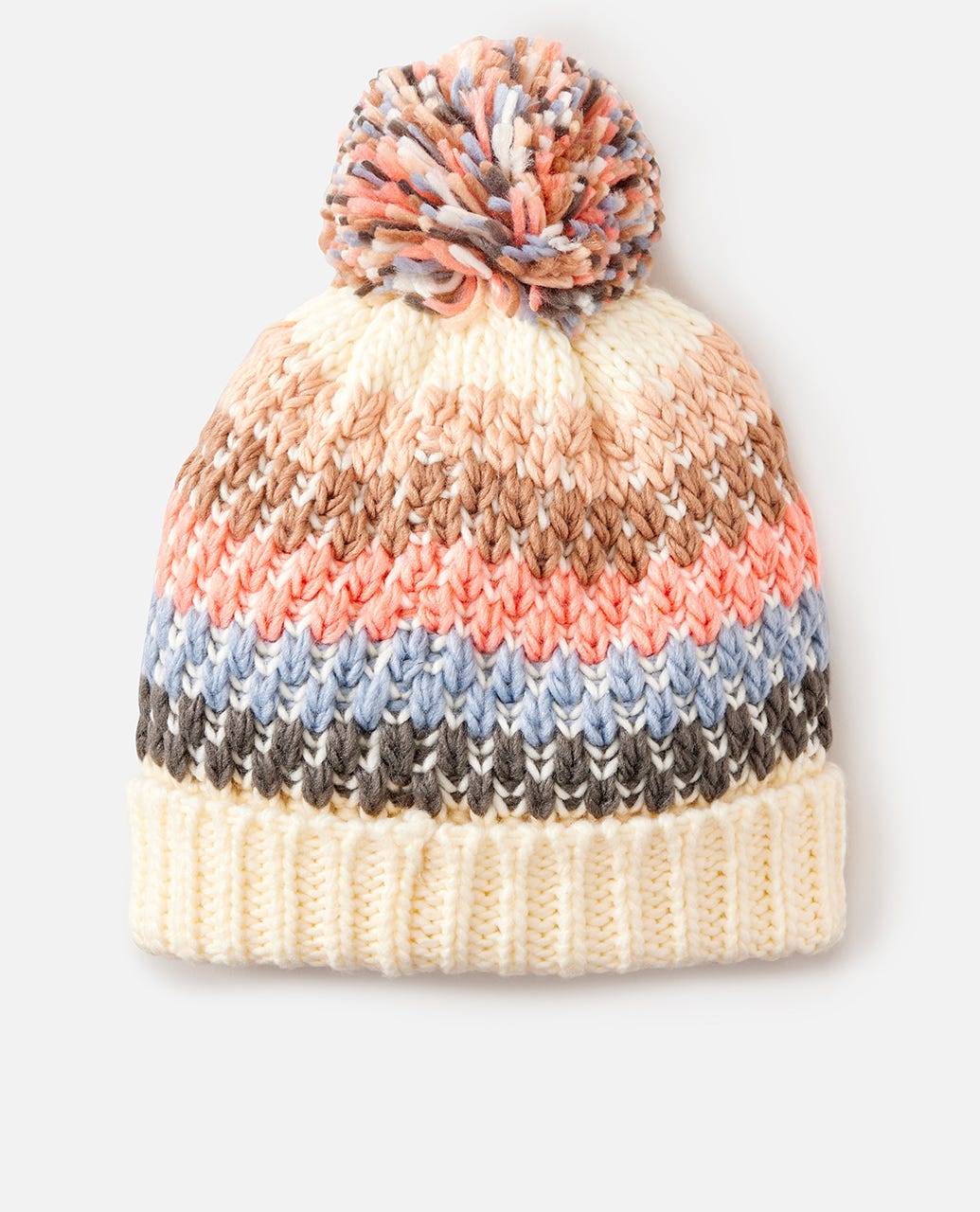 Cosy Reg Pom Pom Beanie - Multico