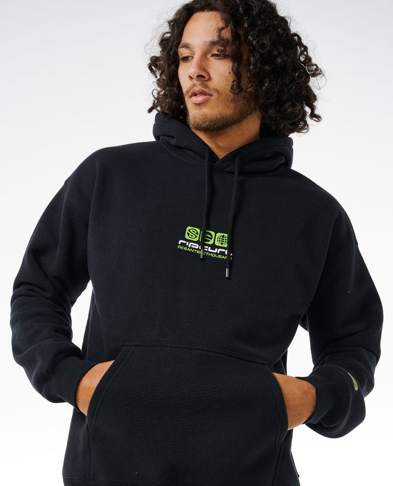 Rip Curl Archive Ocean Tech Hood - Black (view 3)