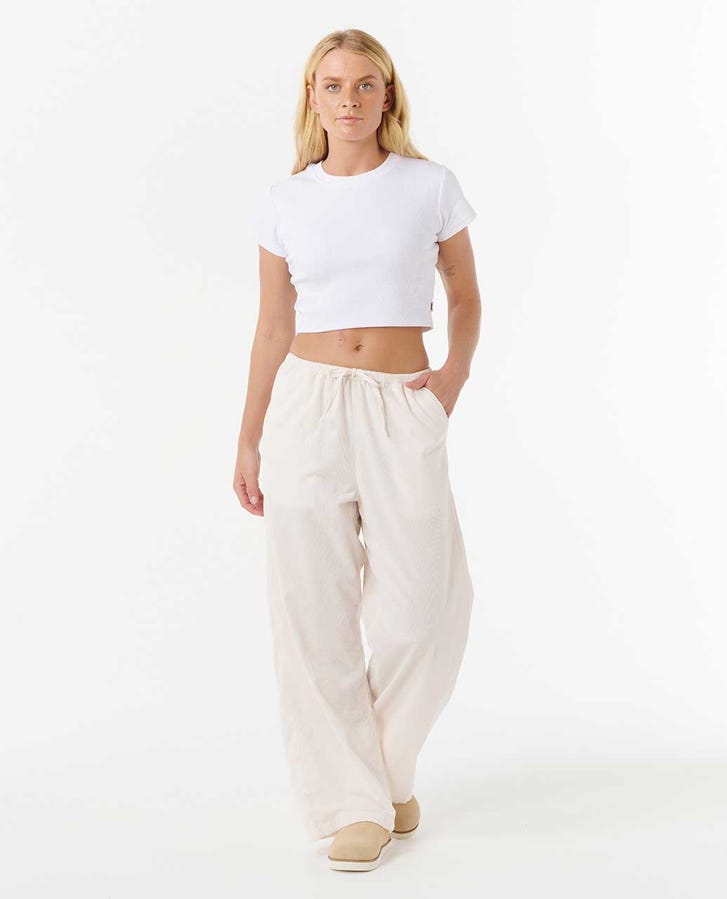Rip Curl Keepsakes Washed Cord Pant - Stone (view 4)