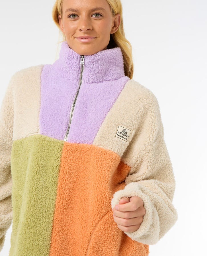 Block Party Polar Fleece - Lilac