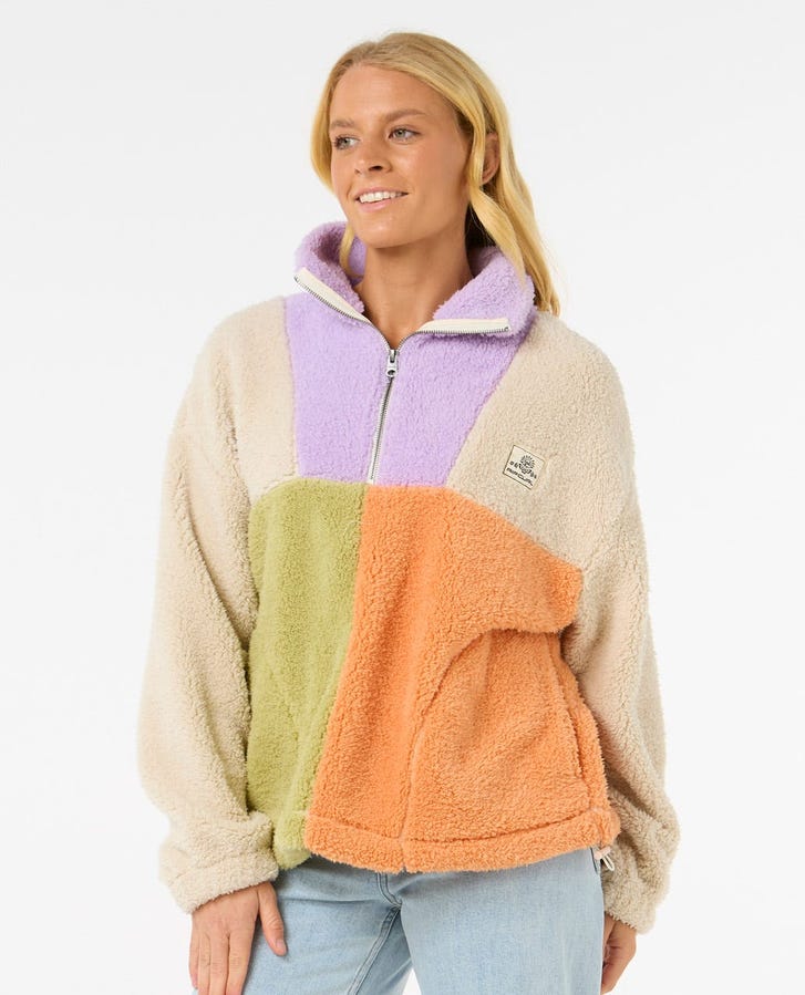 Block Party Polar Fleece - Lilac