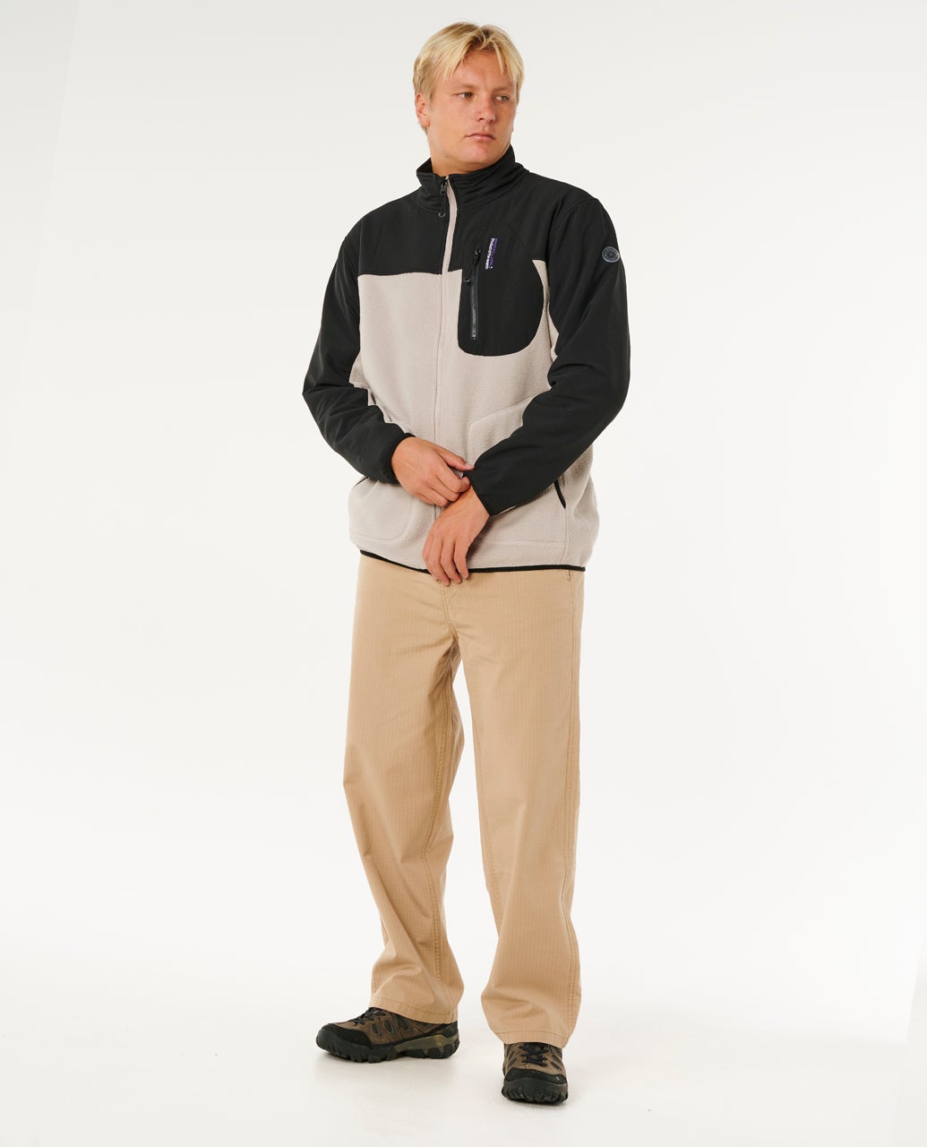 Rip Curl Anti Series Search Zip Crew - Stone (view 5)