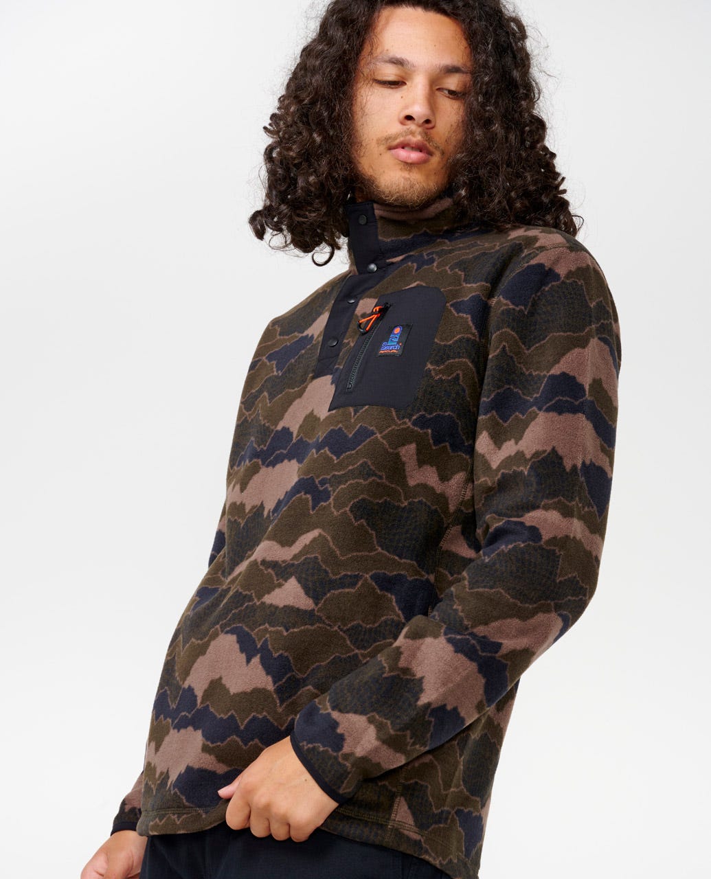 Rip Curl Search Polar Fleece Crew - Camo (view 7)