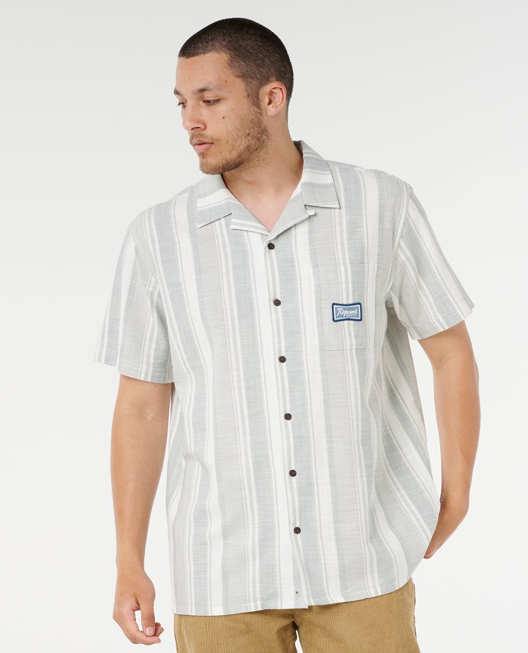 Mod Cali Stripe Short Sleeve Shirt - Bluefin - Catani Clothing