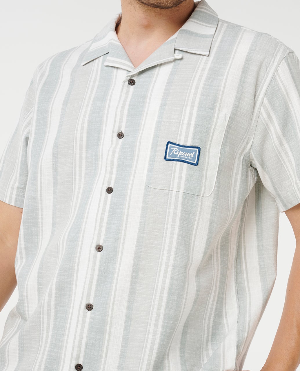 Mod Cali Stripe Short Sleeve Shirt - Bluefin - Catani Clothing