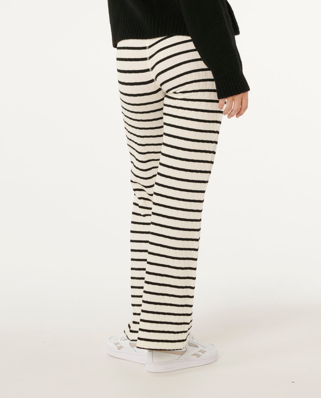 Rip Curl Bobbi Stripe Pant - Black / Off White (view 3)