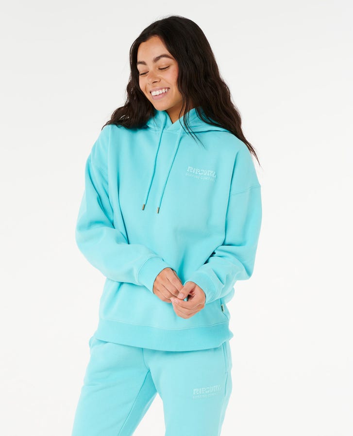 Rip Curl Surf Puff Heritage Hood - Electric Blue (view 4)