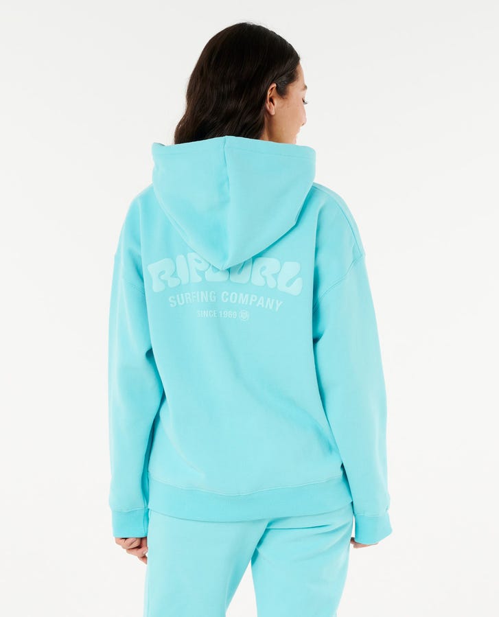 Rip Curl Surf Puff Heritage Hood - Electric Blue (view 5)