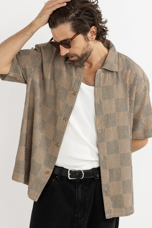 Tanner Check Short Sleeve Shirt - Tobacco