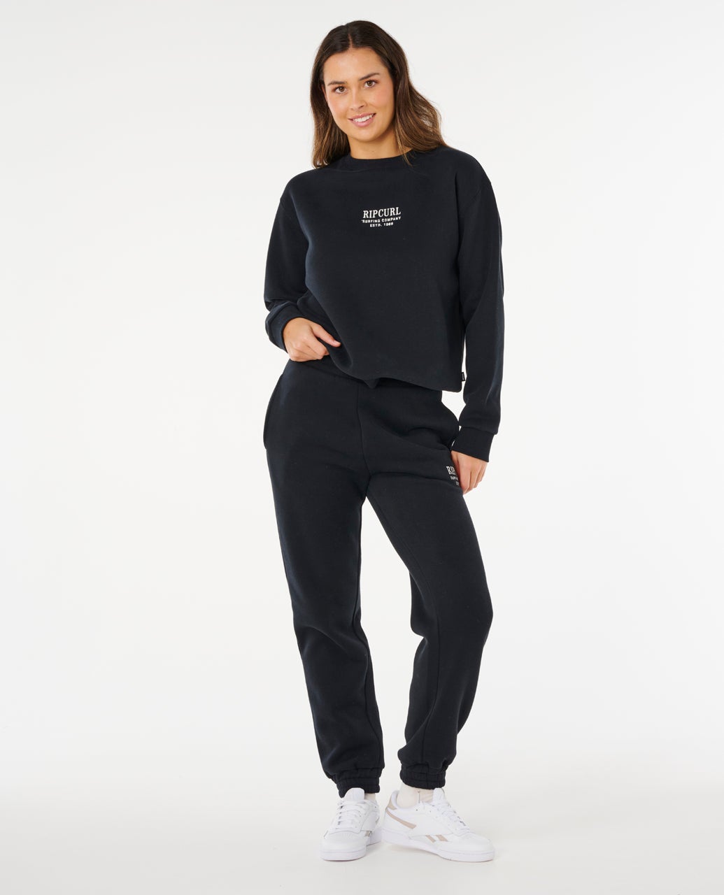 Rip Curl Surf Staple Relaxed Crew - Black (view 3)