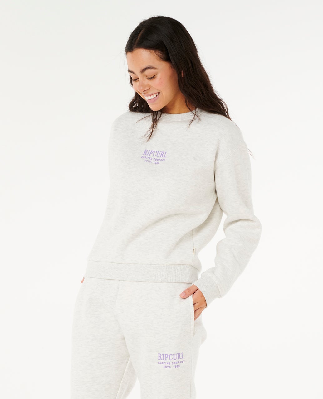 Rip Curl Surf Staple Relaxed Crew - Sports Marle (view 3)