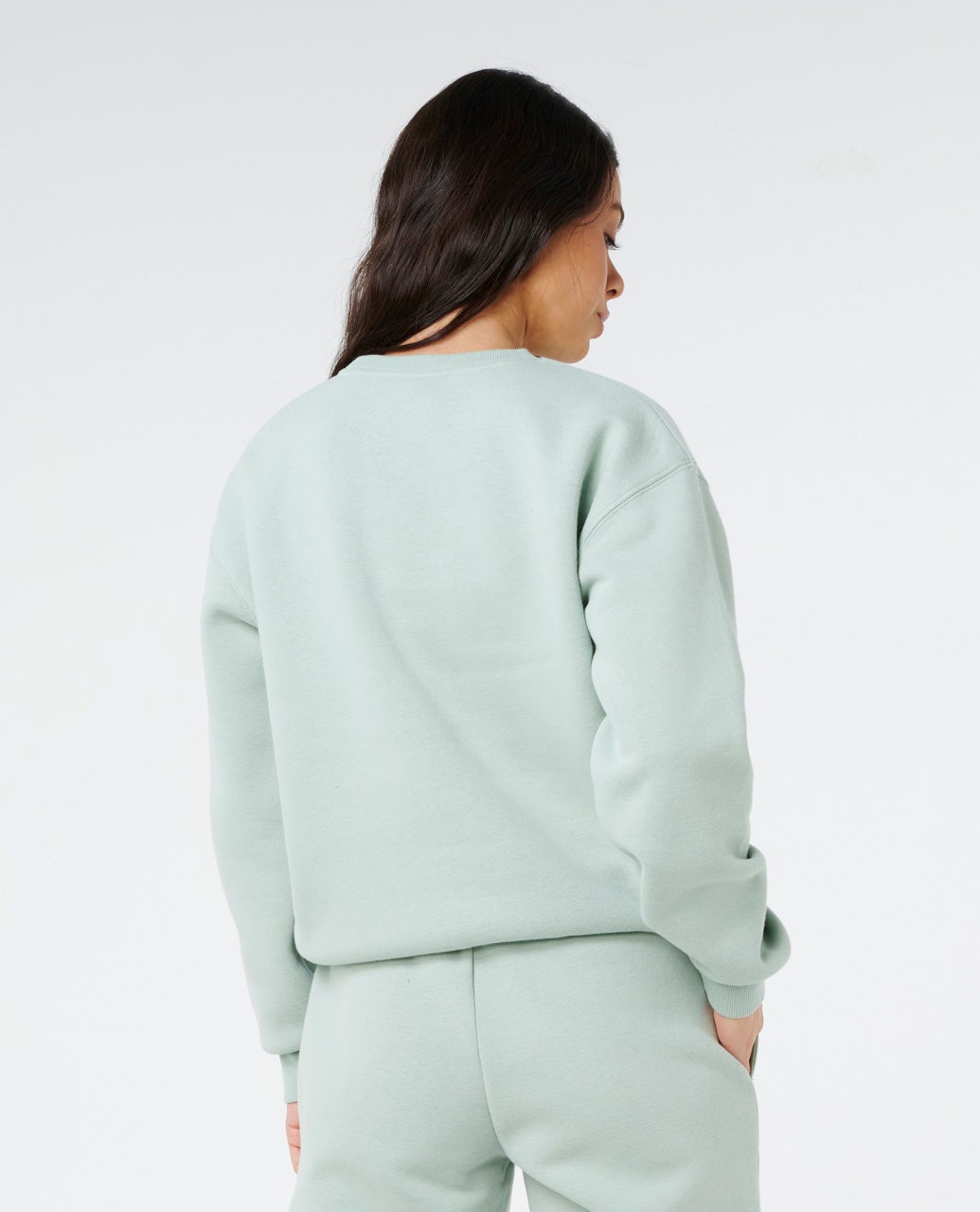 Rip Curl Surf Staple Relaxed Crew - Aqua Gray (view 3)