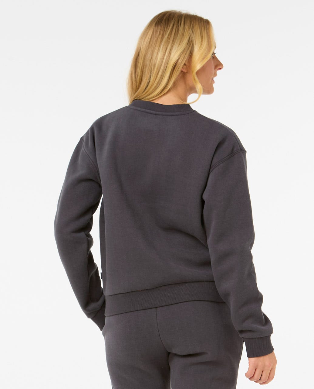 Surf Staple Relaxed Crew - Washed Black