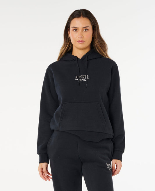 Surf Staple Relaxed Hood - Black