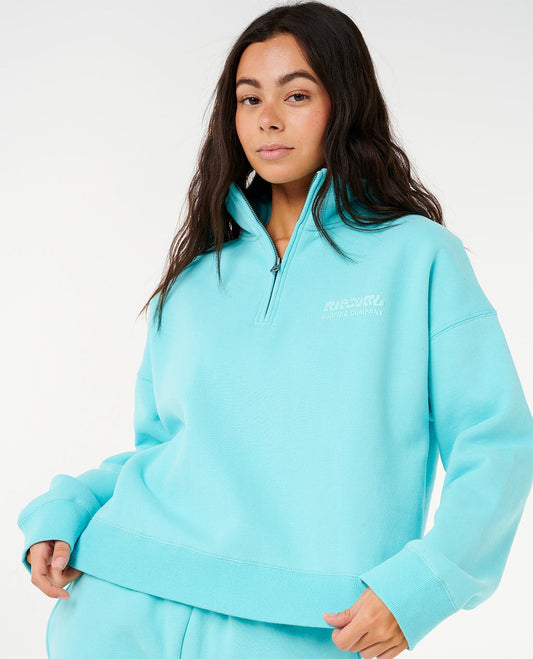 Surf Puff 1/4 Zip - Electric Blue