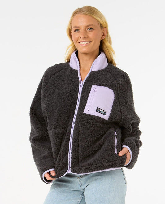 Shore Break Polar Fleece - Washed Black