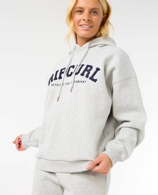 Varsity Hoodie - Grey Marle / Navy