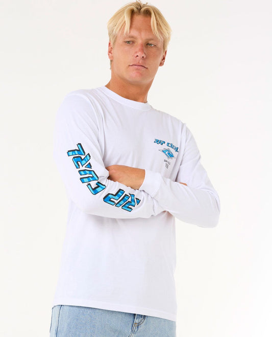Fade Out Icon LS Tee - White