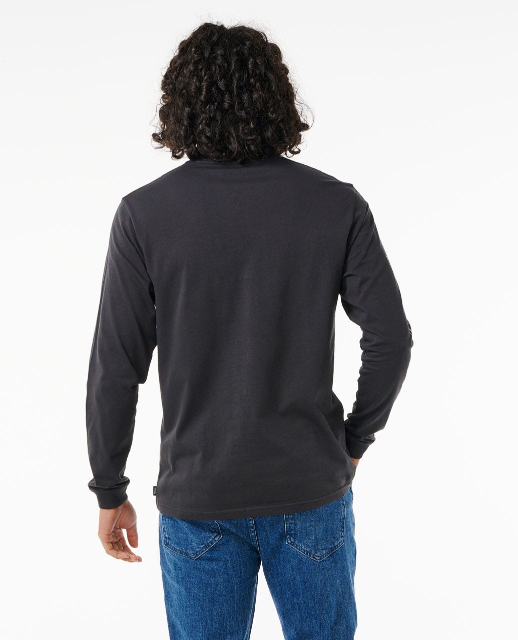 Fade Out Icon LS Tee - Black / Sand