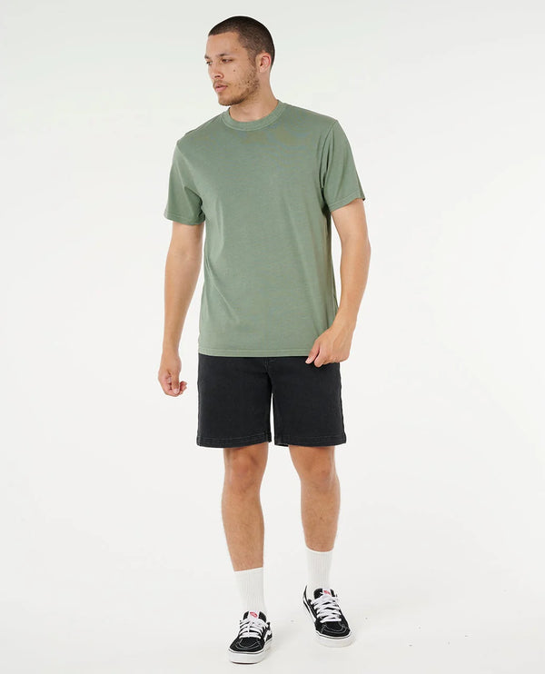 Rip Curl Plain Wash Tee - Cactus Green (view 4)
