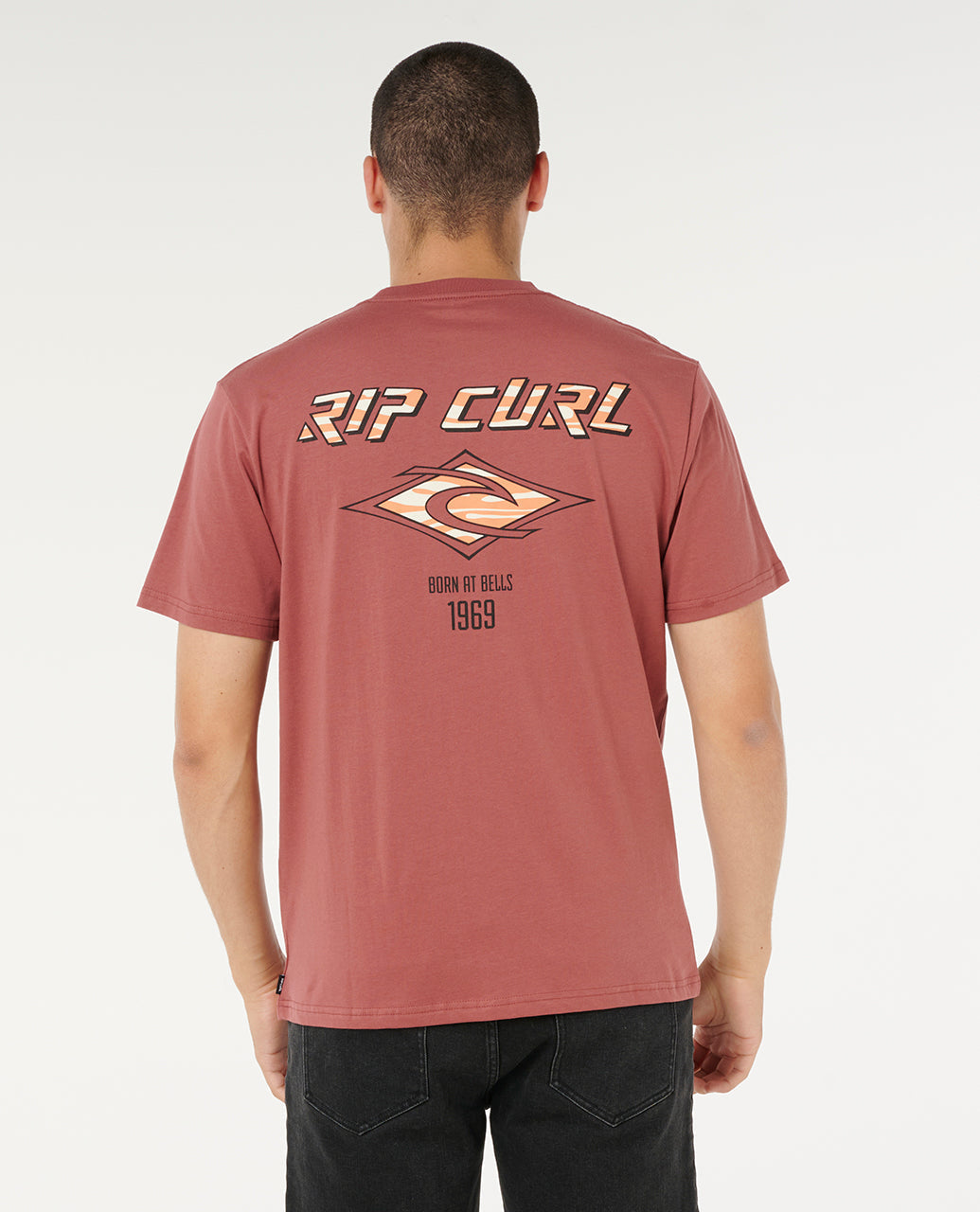 Rip Curl Fade Out Icon Tee Apple Butter - detail view