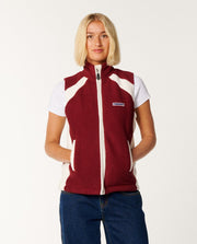 Nova Polar Fleece Vest - Dark Plum - Catani Clothing