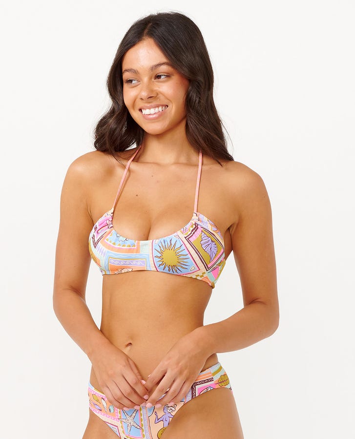 Beach Party Halter Crop - Multico