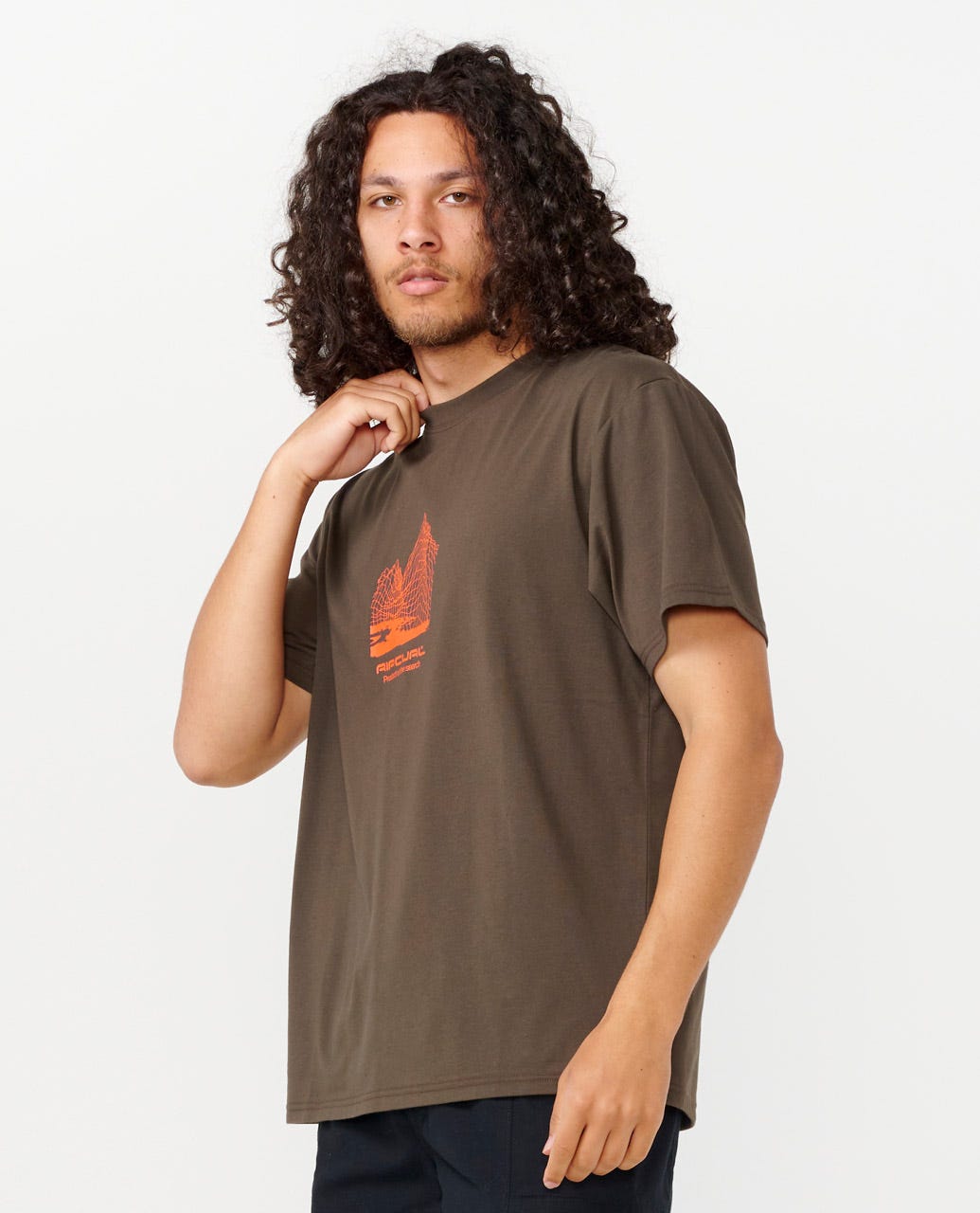 Rip Curl Vaporcool Search Frequency Tee - Deep Rock (view 3)