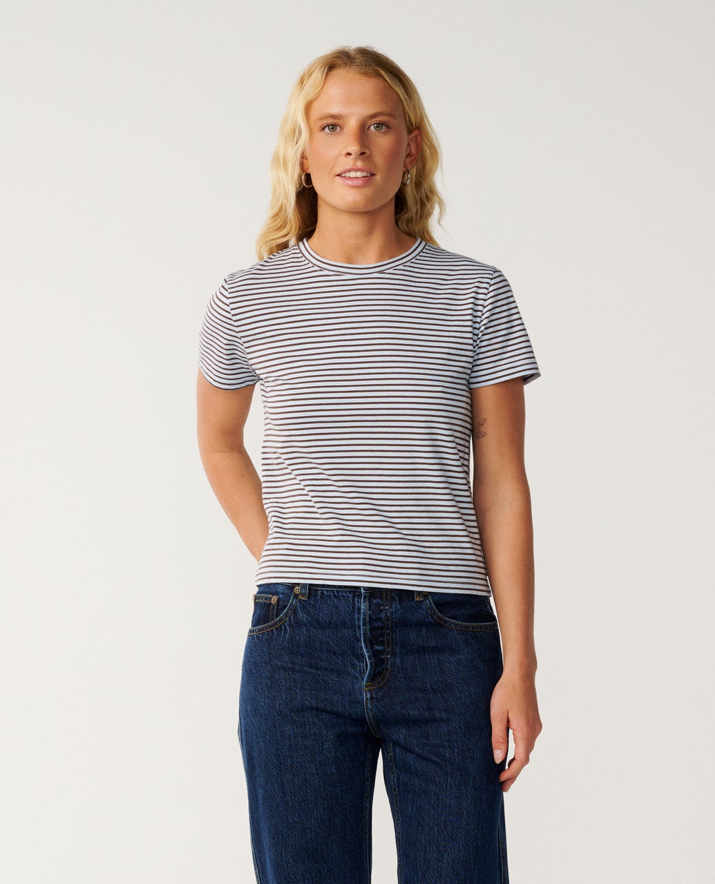 SG Yd Stripe Standard Tee - Sky Blue