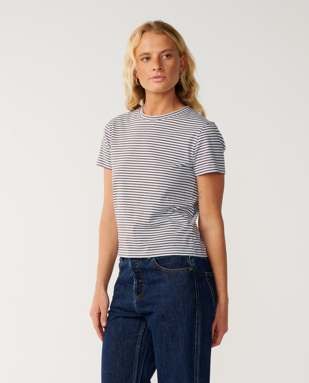 SG Yd Stripe Standard Tee - Sky Blue
