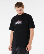 Raw Energy Grinder Tee - Black - Catani Clothing
