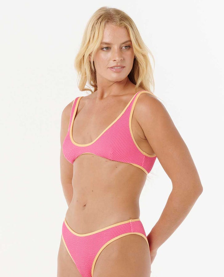 Rip Curl Luxe Surf Bralette - Pink (view 3)