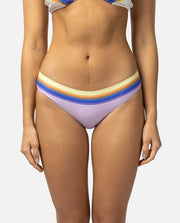 Rip Curl Sunrise Stripe Cheeky Hipster Bottom Lilac - front view