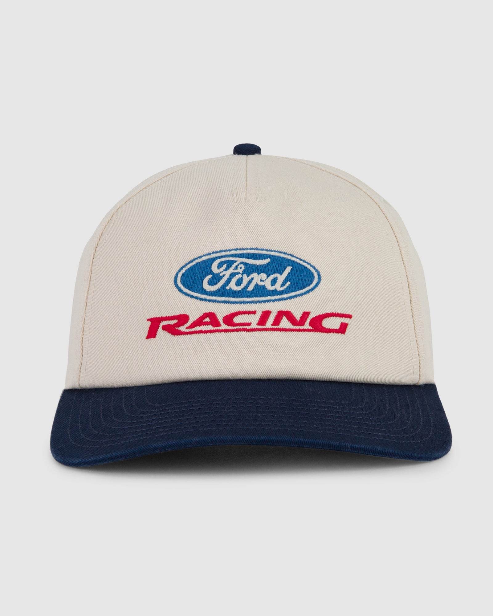 Ford Racing Two Tone Surplus cap in ivory and navy - front