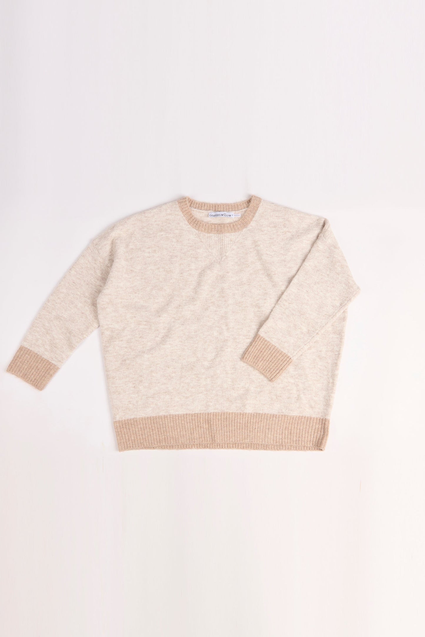 Drop Shoulder Jumper - Beige