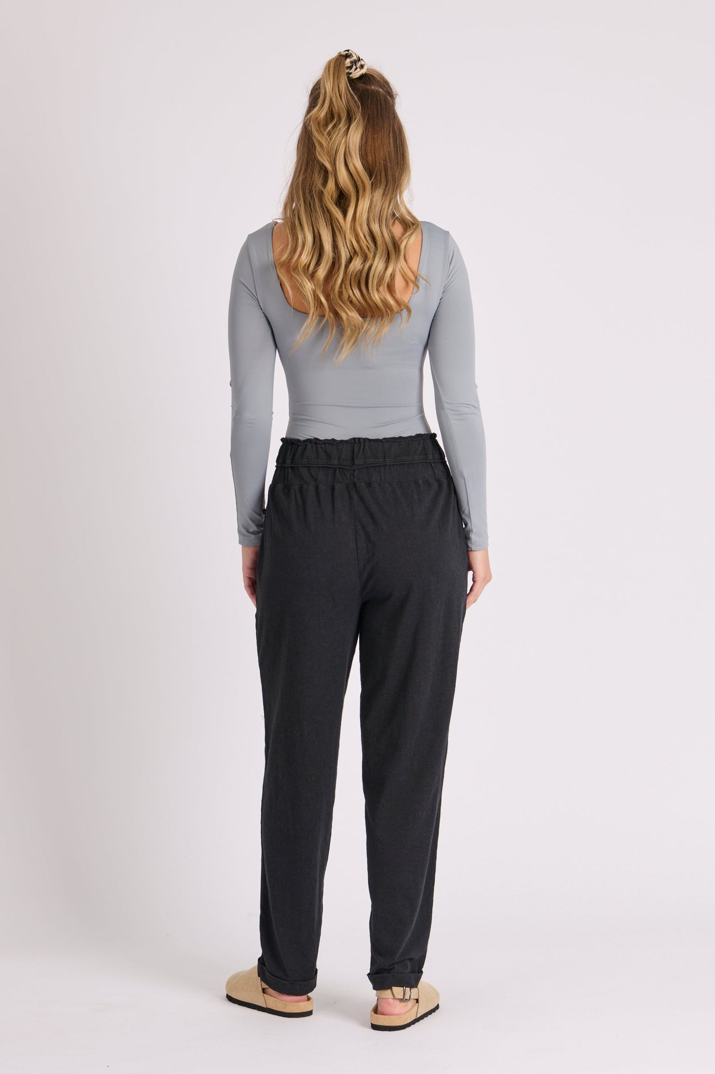 Waist Detail Pant - Black