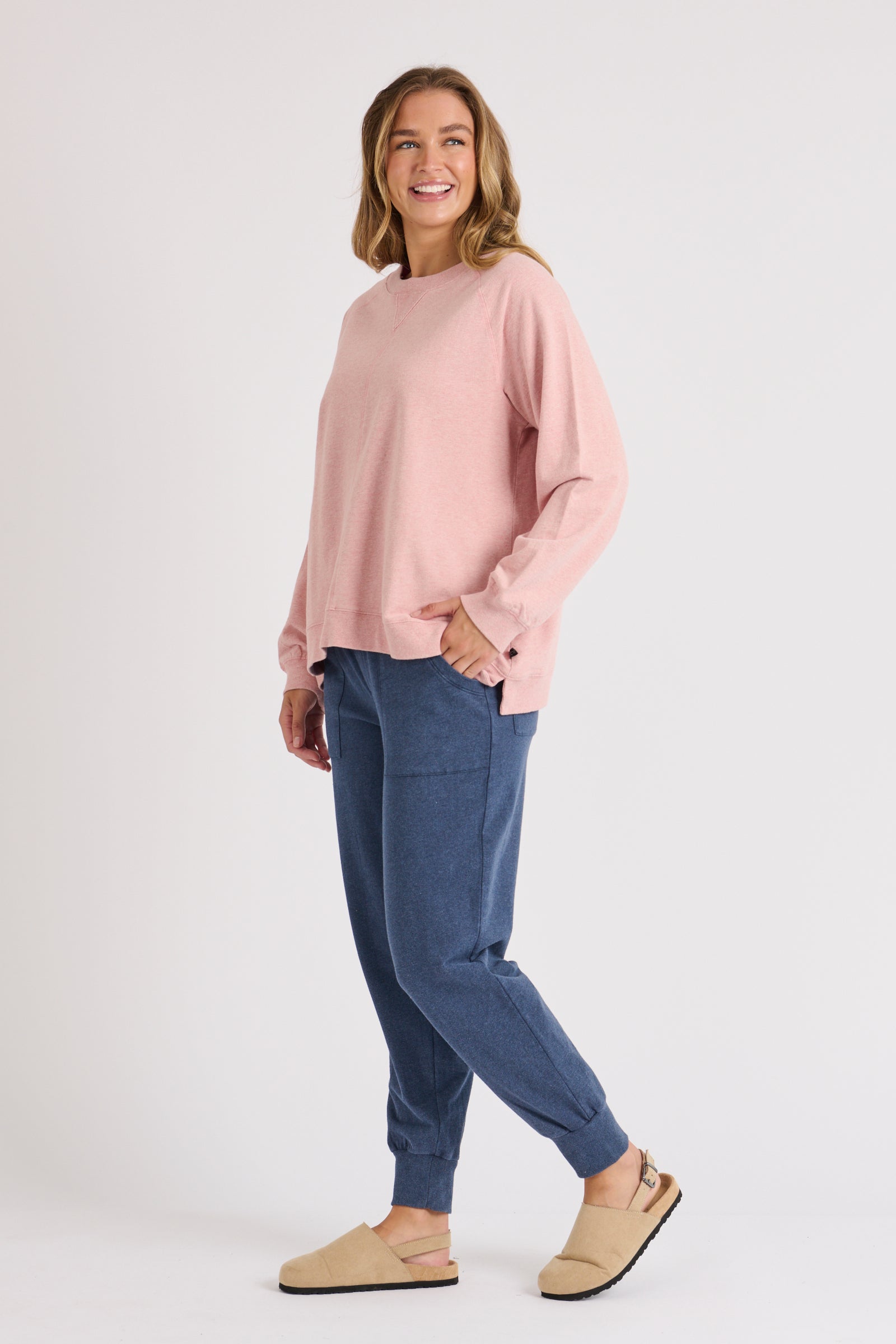 One Ten Willow Drop Side Top - Rose (view 4)