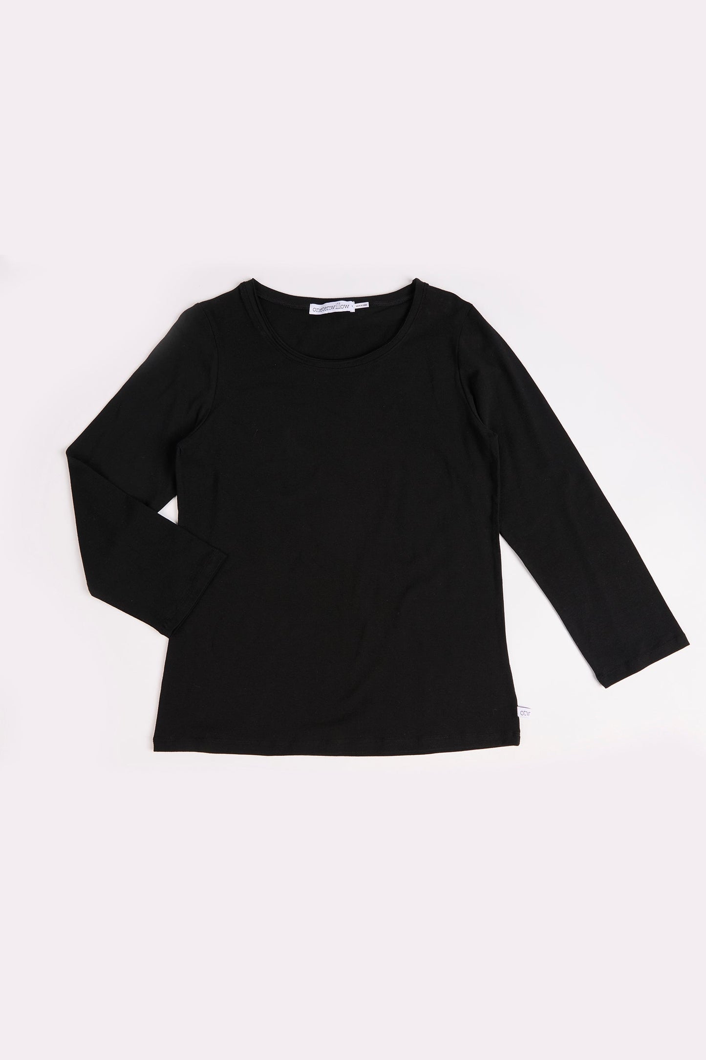Scoop Neck Top - Black